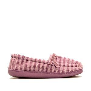 Pink Velour Full Slippers